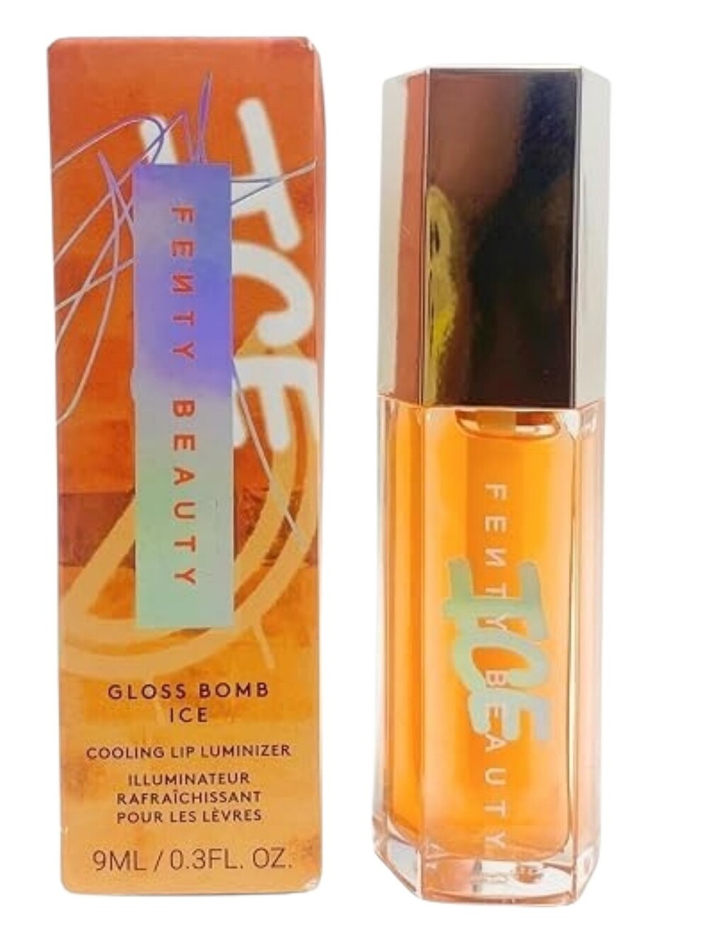 Fenty Beauty Glass Bomb NIB Ice melon Cooling Lip Luminizer Mellon Chillz 9ml